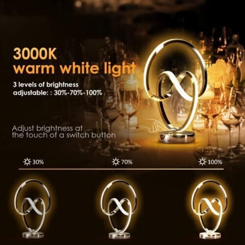 Modern designer spiral lights that decorate any interior