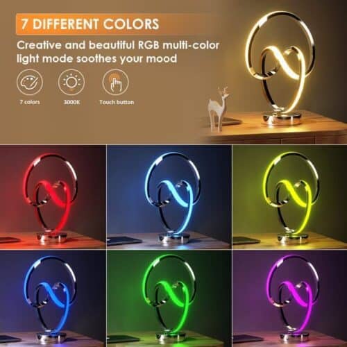 Modern designer spiral lights that decorate any interior