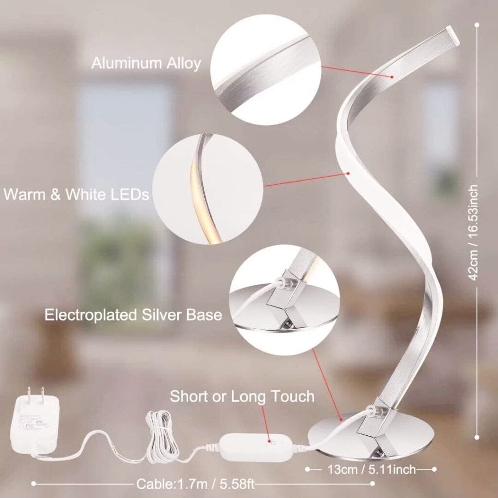 Modern designer spiral lights that decorate any interior