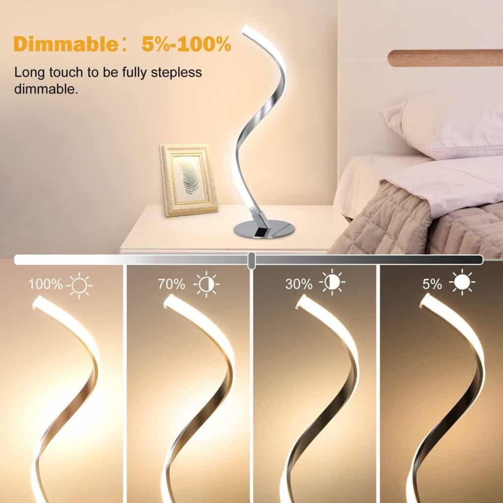 Modern designer spiral lights that decorate any interior
