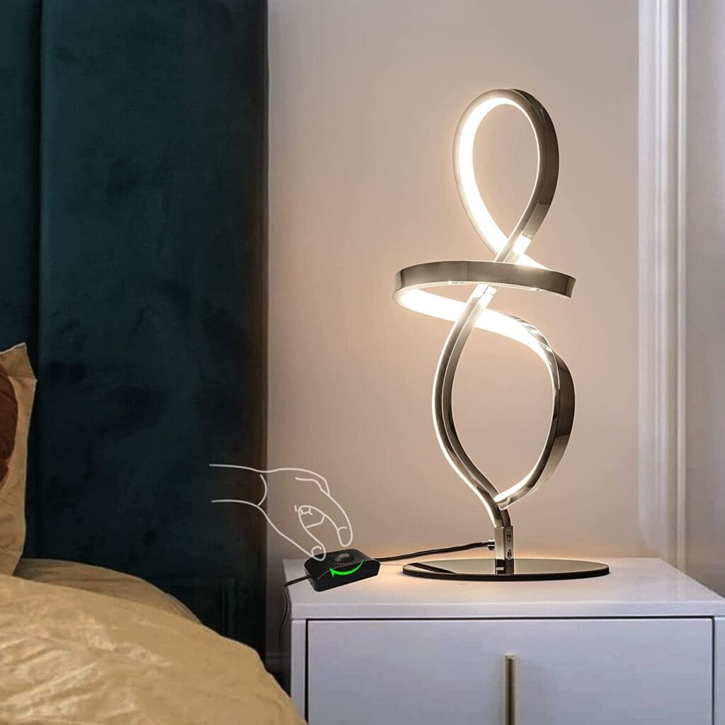Modern designer spiral lights that decorate any interior