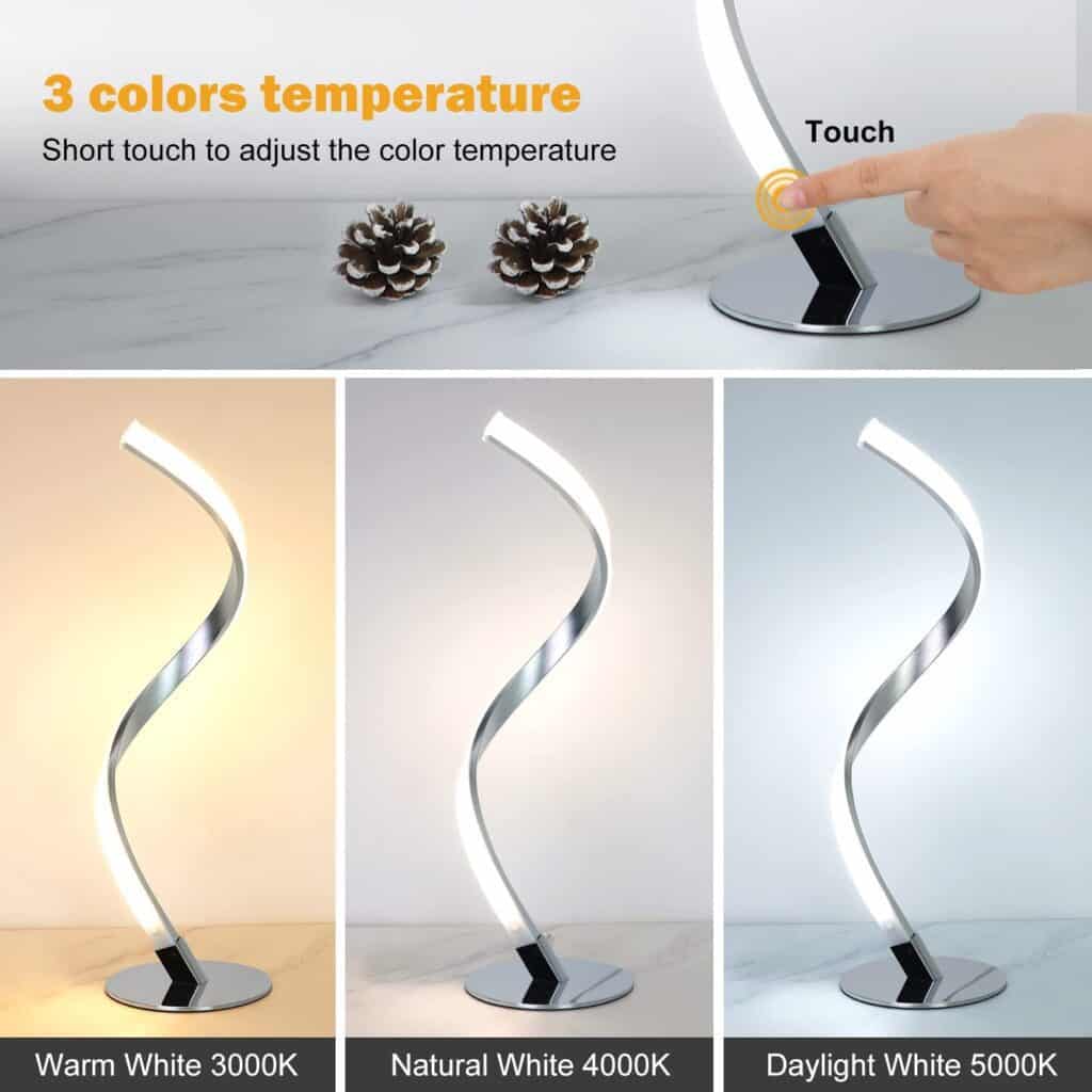 Modern designer spiral lights that decorate any interior