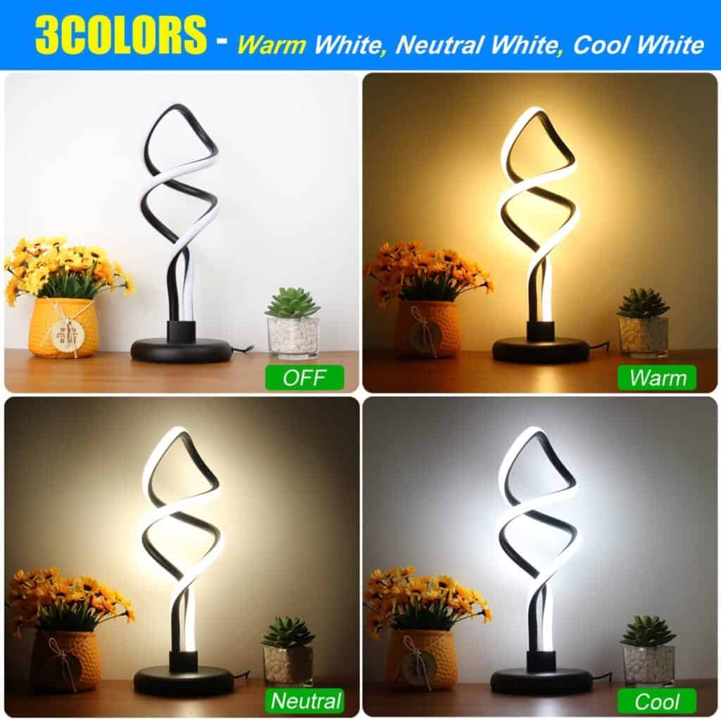Modern designer spiral lights that decorate any interior