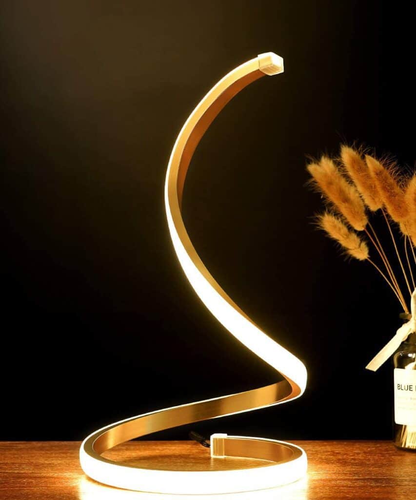 Modern designer spiral lights that decorate any interior