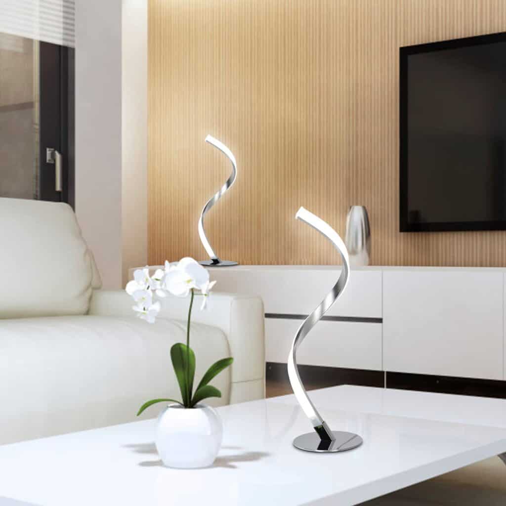 Modern designer spiral lights that decorate any interior