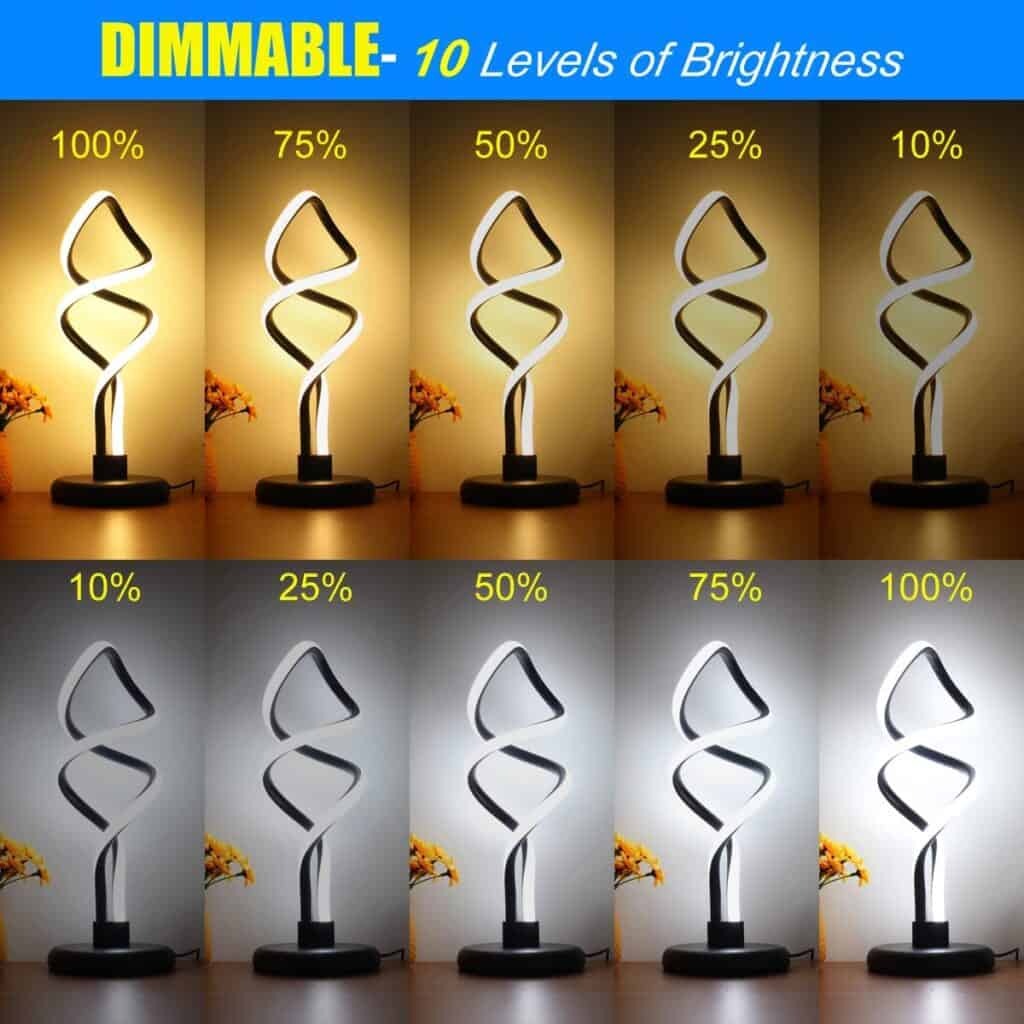 Modern designer spiral lights that decorate any interior