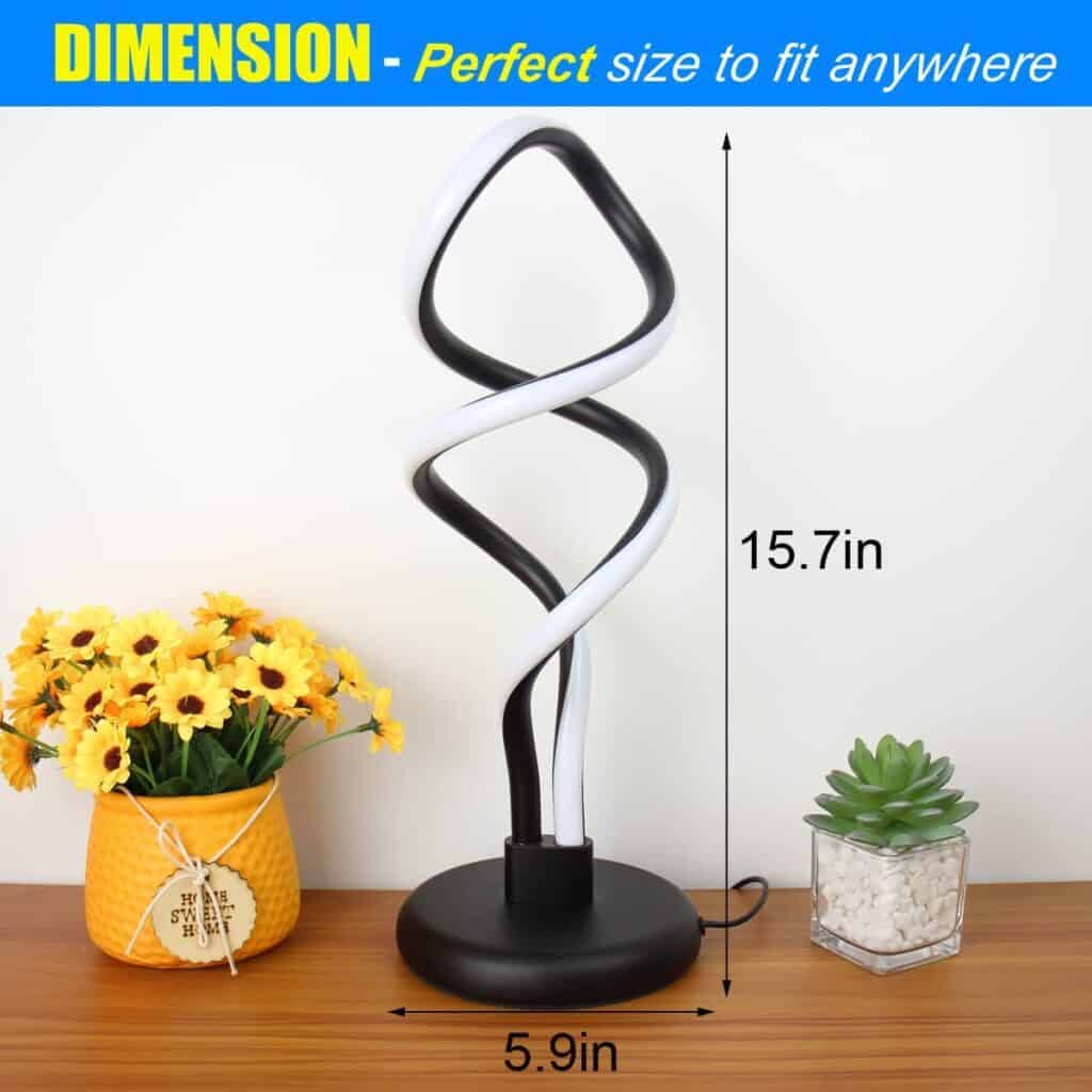 Modern designer spiral lights that decorate any interior