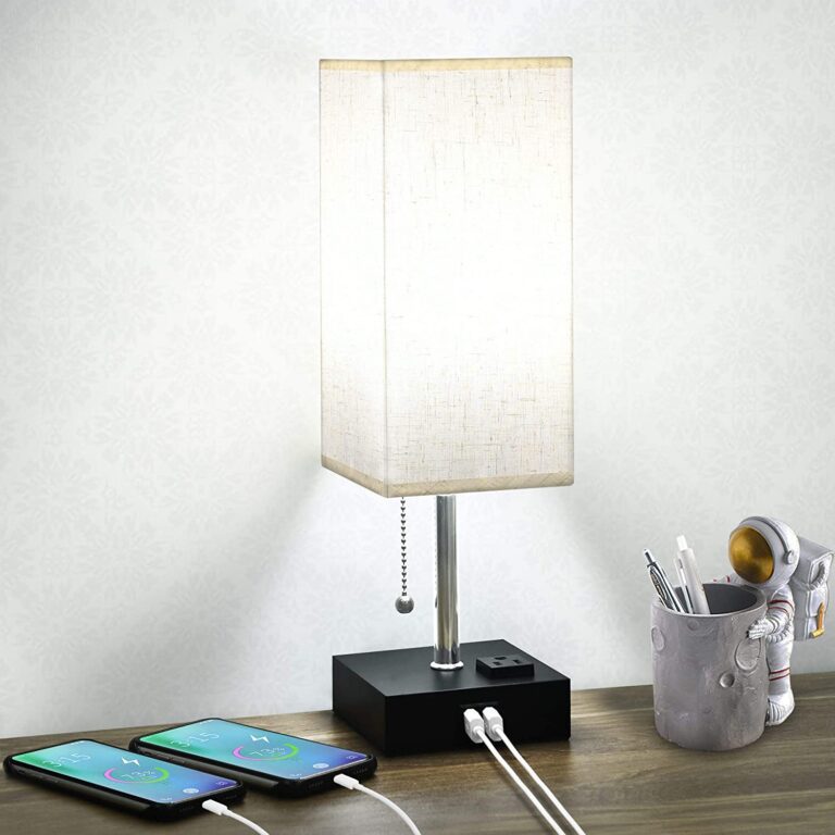 Cotanic Bedside Lamp with Charging Ports