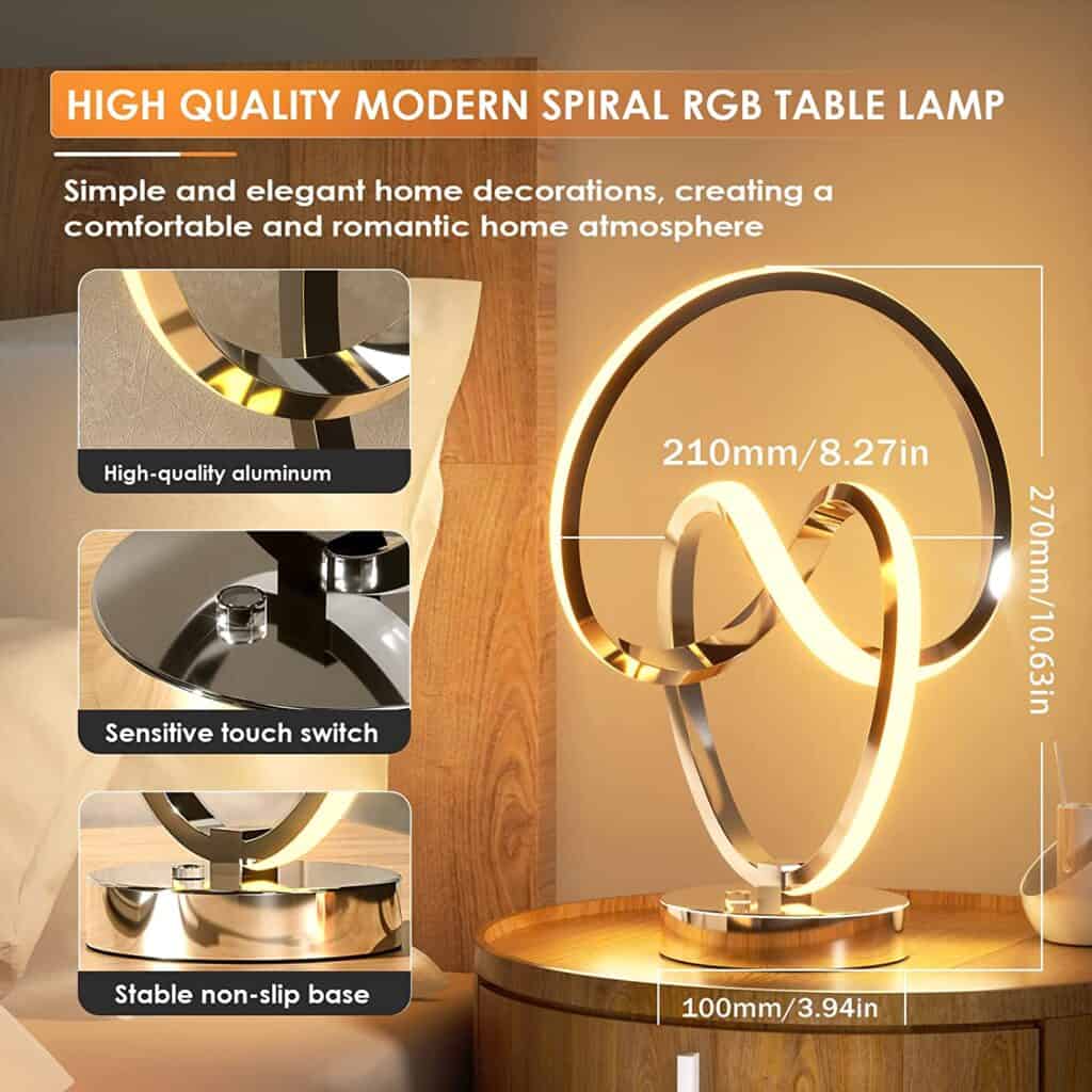 Modern designer spiral lights that decorate any interior