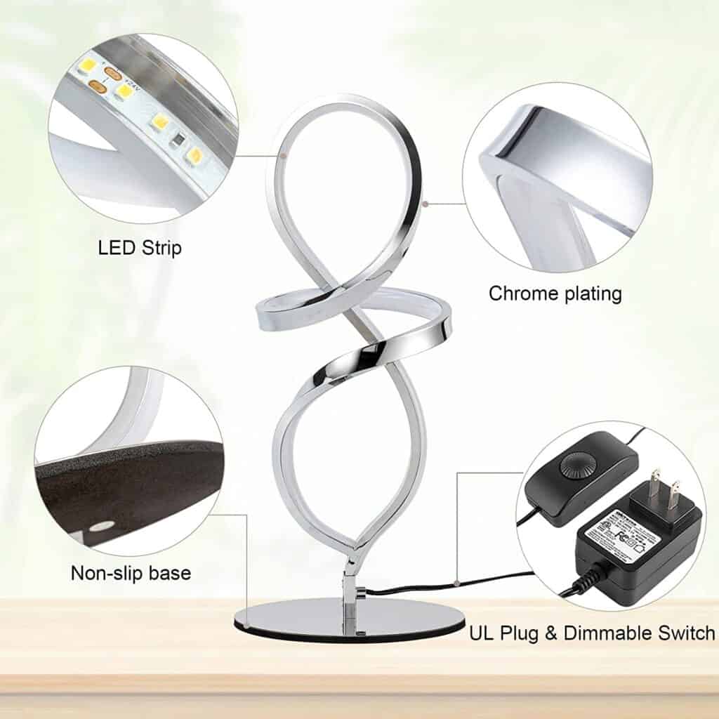 Modern designer spiral lights that decorate any interior