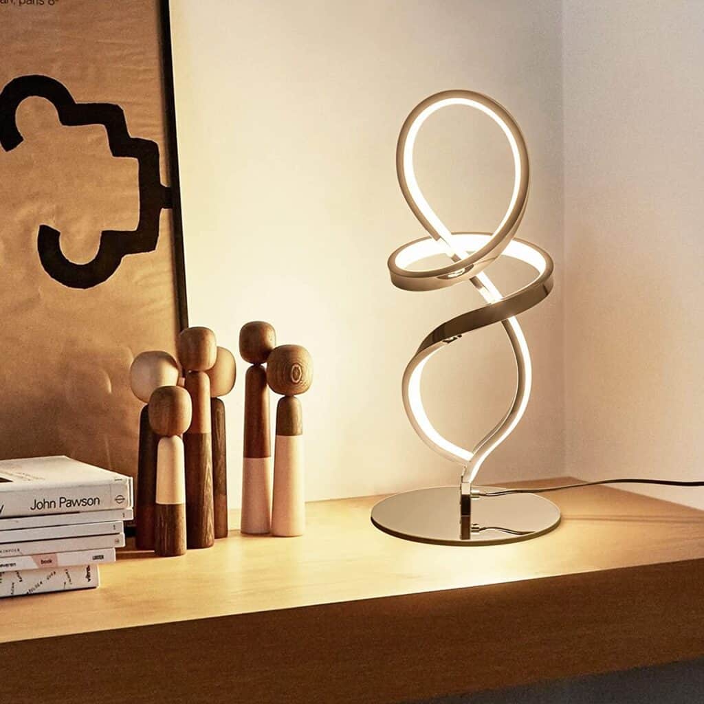 Modern designer spiral lights that decorate any interior
