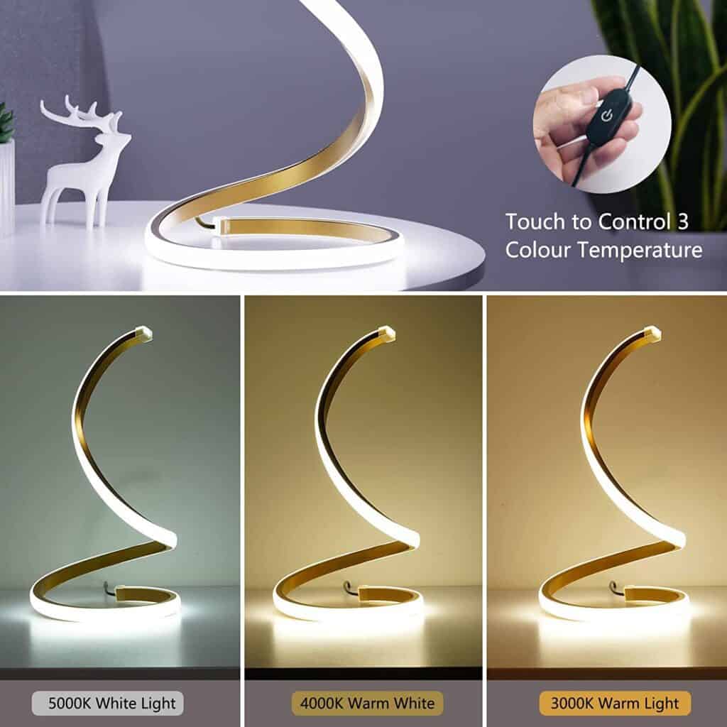 Modern designer spiral lights that decorate any interior