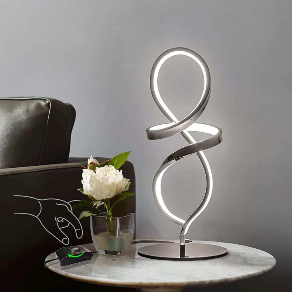 Modern designer spiral lights that decorate any interior