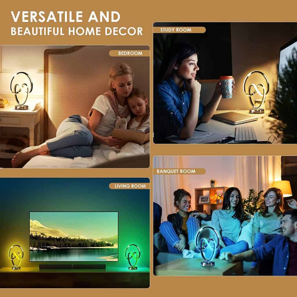 Modern designer spiral lights that decorate any interior