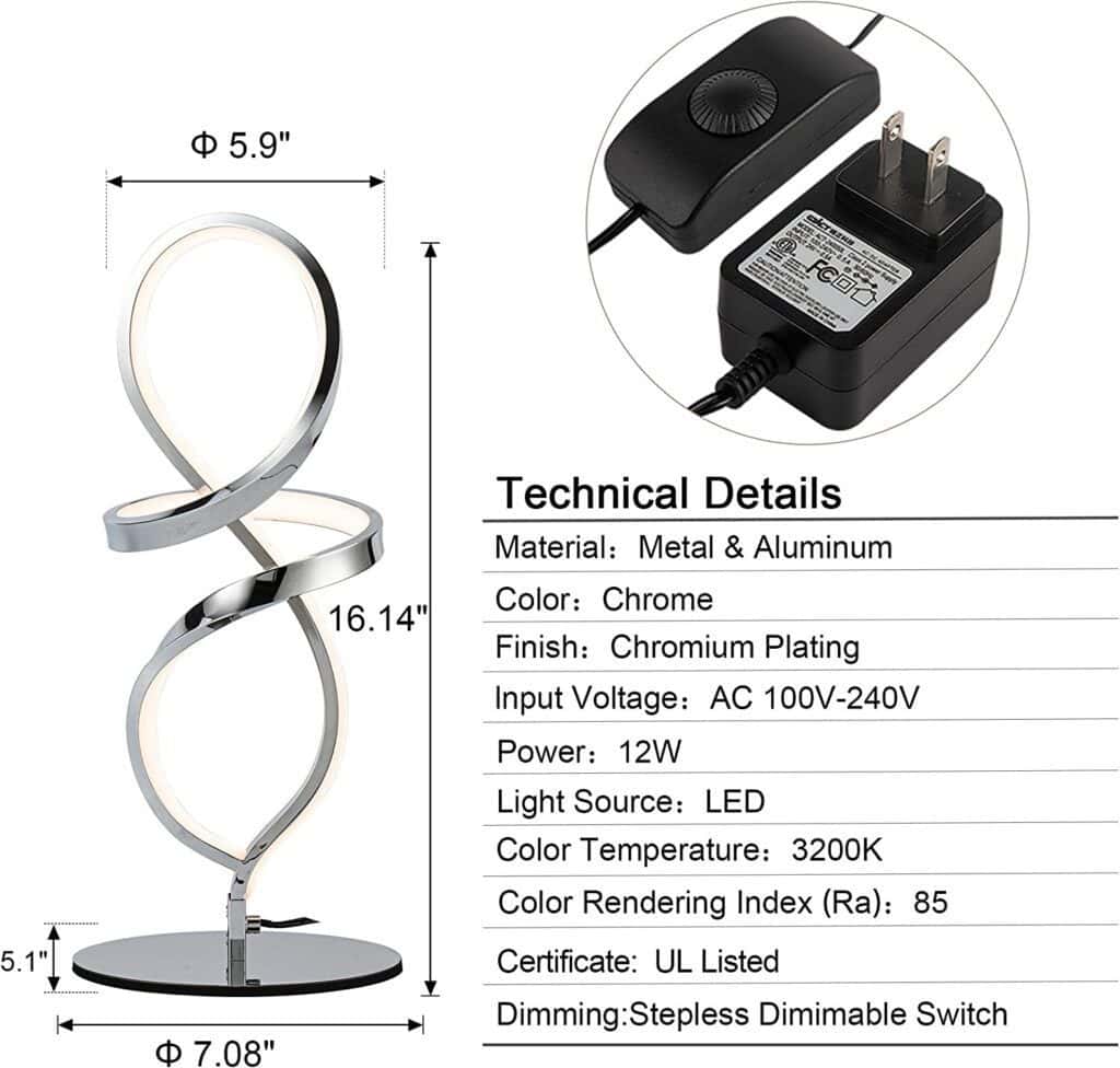 Modern designer spiral lights that decorate any interior
