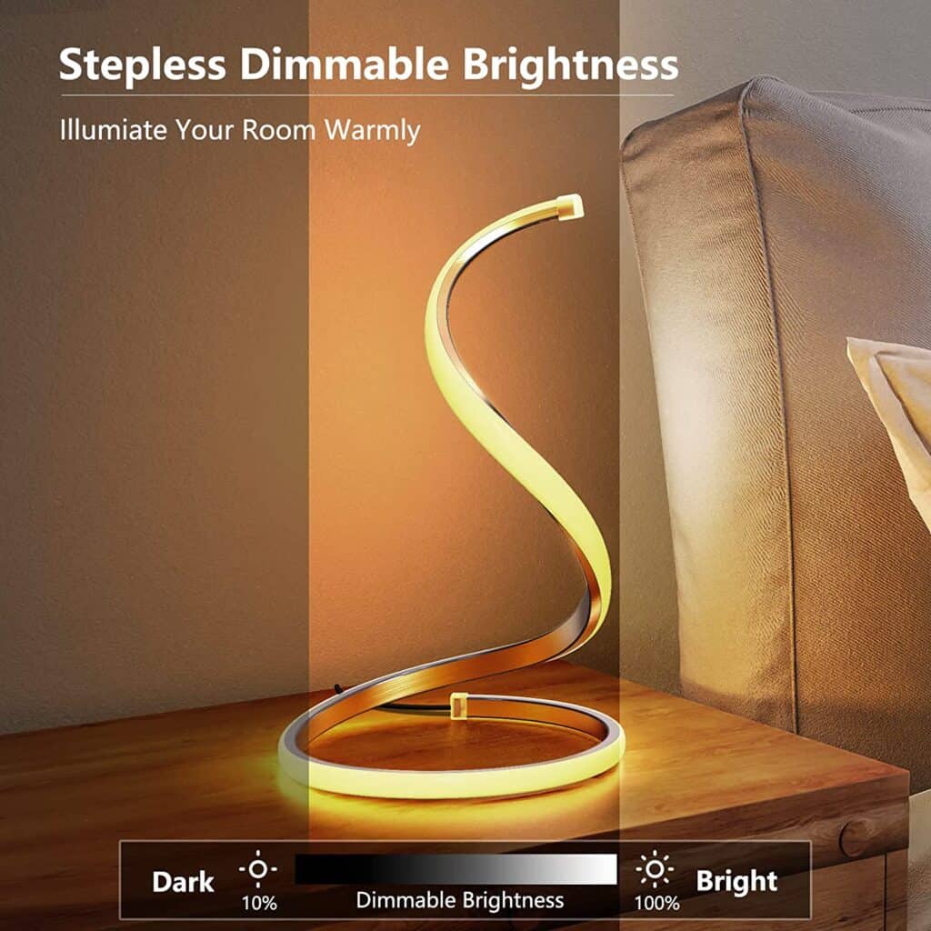 Modern designer spiral lights that decorate any interior