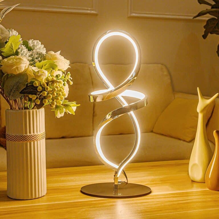 Mayful Modern LED Spiral Table Lamp