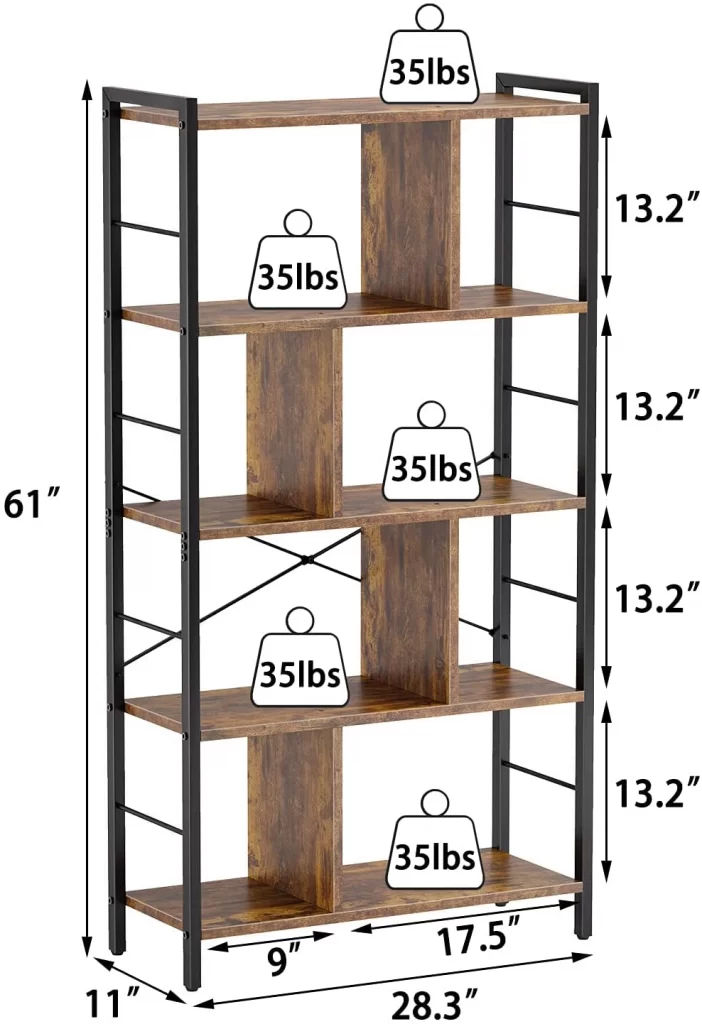 Choosing Bookshelves: Review of the Most Popular Models with Metal Frames and Wooden Shelves