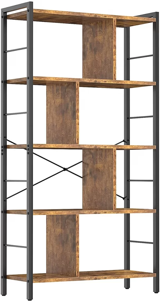 Choosing Bookshelves: Review of the Most Popular Models with Metal Frames and Wooden Shelves