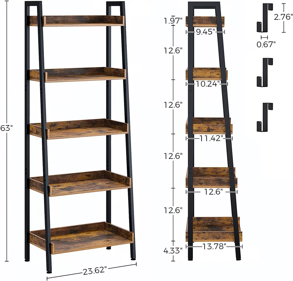 Choosing Bookshelves: Review of the Most Popular Models with Metal Frames and Wooden Shelves