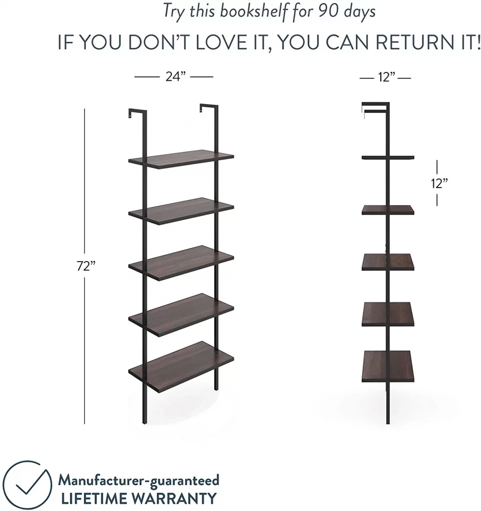 Choosing Bookshelves: Review of the Most Popular Models with Metal Frames and Wooden Shelves