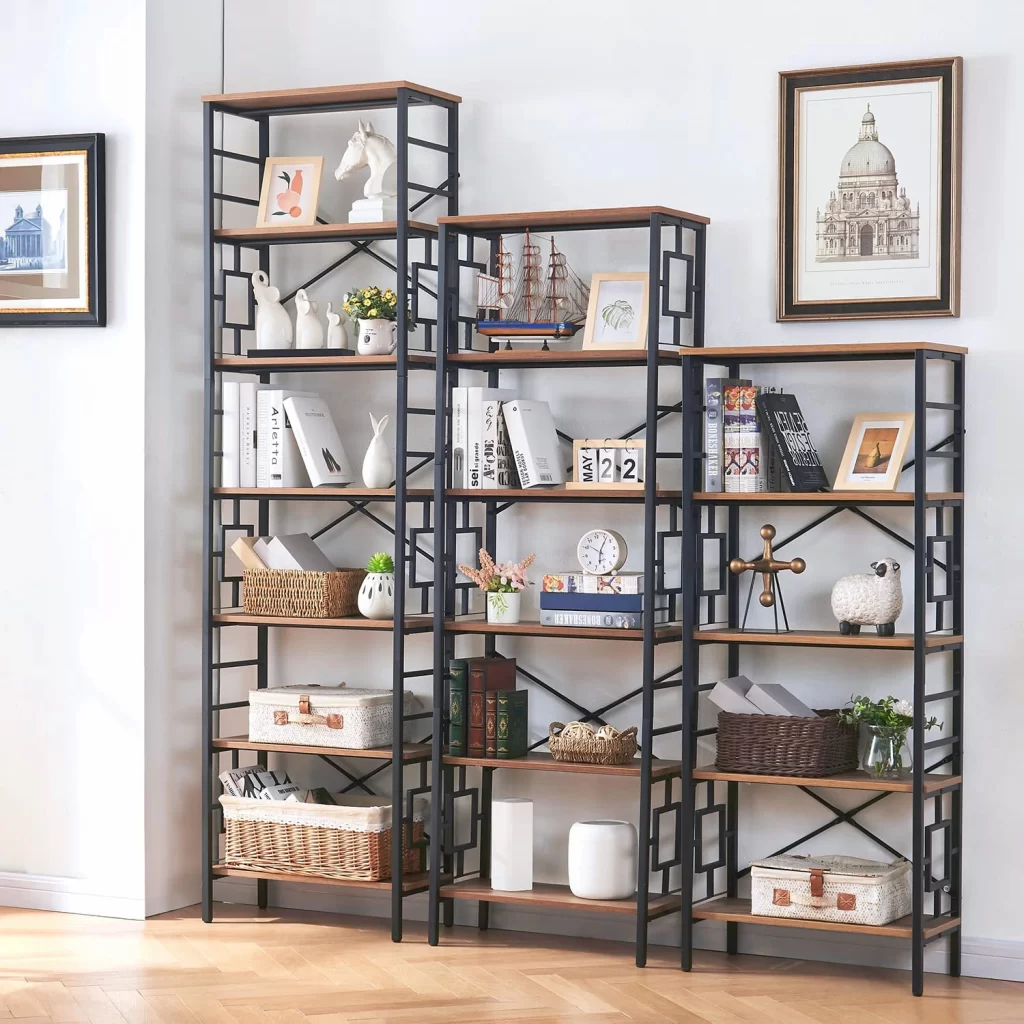 Choosing Bookshelves: Review of the Most Popular Models with Metal Frames and Wooden Shelves