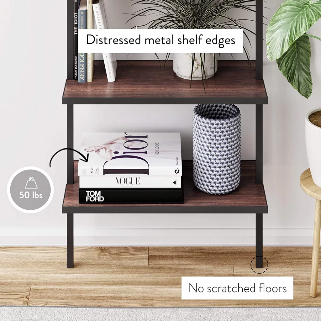 Choosing Bookshelves: Review of the Most Popular Models with Metal Frames and Wooden Shelves