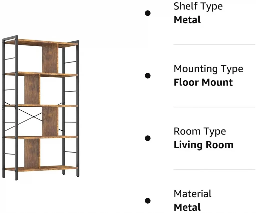 Choosing Bookshelves: Review of the Most Popular Models with Metal Frames and Wooden Shelves