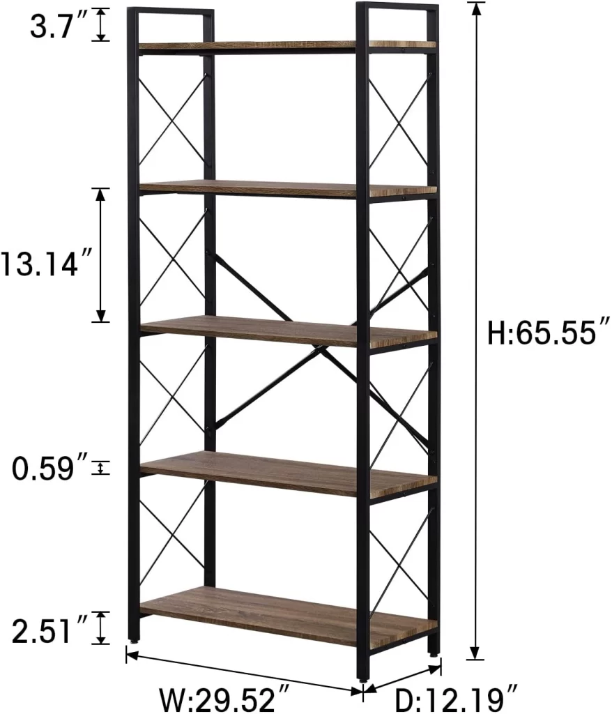 Choosing Bookshelves: Review of the Most Popular Models with Metal Frames and Wooden Shelves