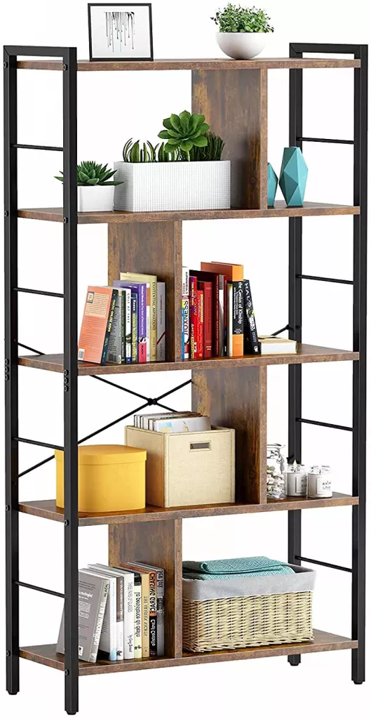 Choosing Bookshelves: Review of the Most Popular Models with Metal Frames and Wooden Shelves
