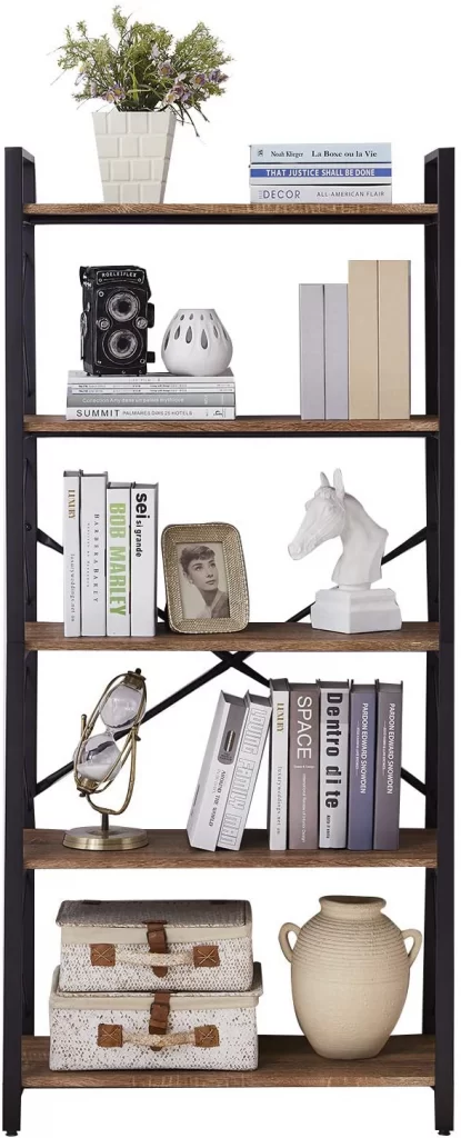Choosing Bookshelves: Review of the Most Popular Models with Metal Frames and Wooden Shelves
