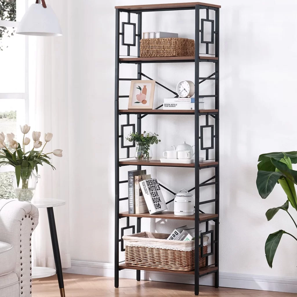 Choosing Bookshelves: Review of the Most Popular Models with Metal Frames and Wooden Shelves