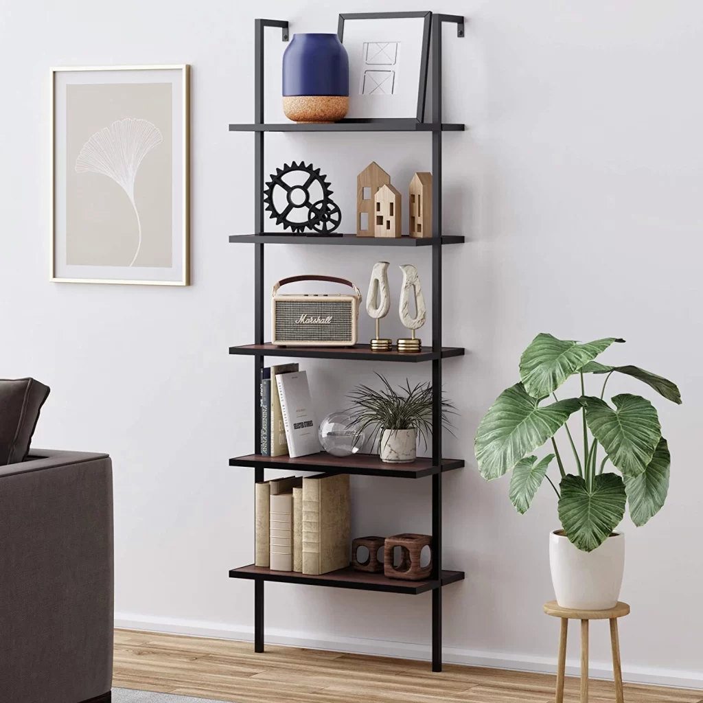 Choosing Bookshelves: Review of the Most Popular Models with Metal Frames and Wooden Shelves
