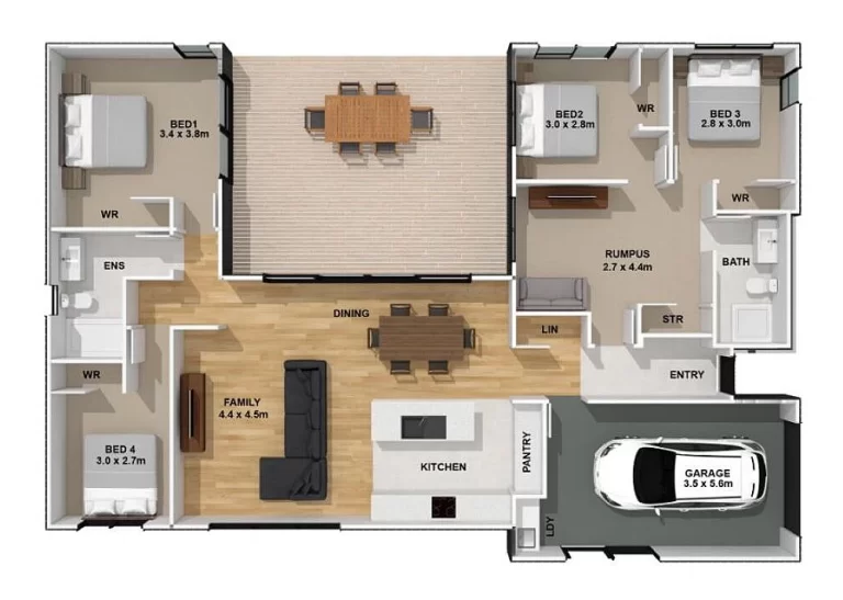 One-Story House: The Perfect Combination Of Coziness And Practicality