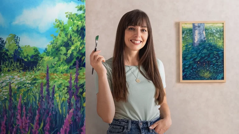 Landscape Painting with Gouache for Beginners