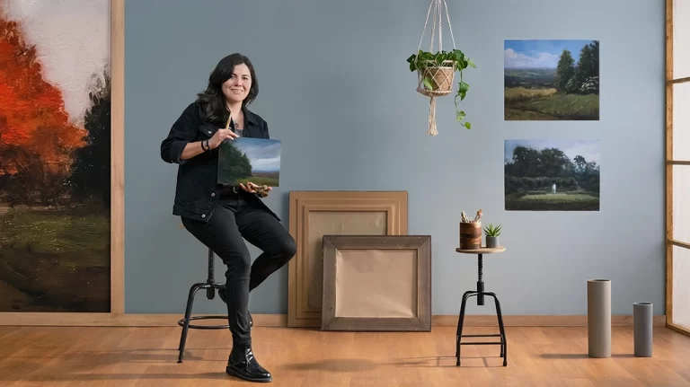 Landscape Oil Painting with Plein-air Techniques