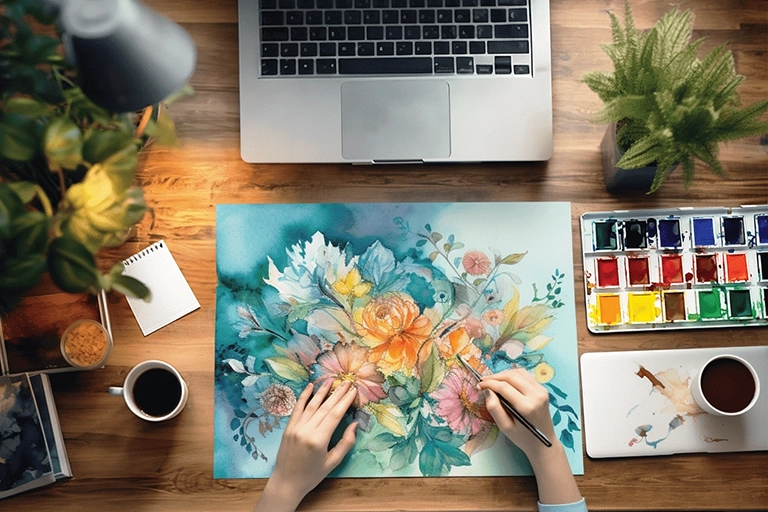 From Blank Canvas to Masterpiece: Painting Classes with Domestika