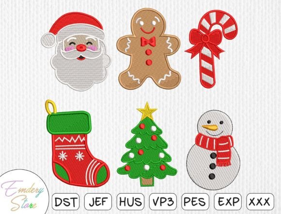 Christmas Embroidery Design Bundle