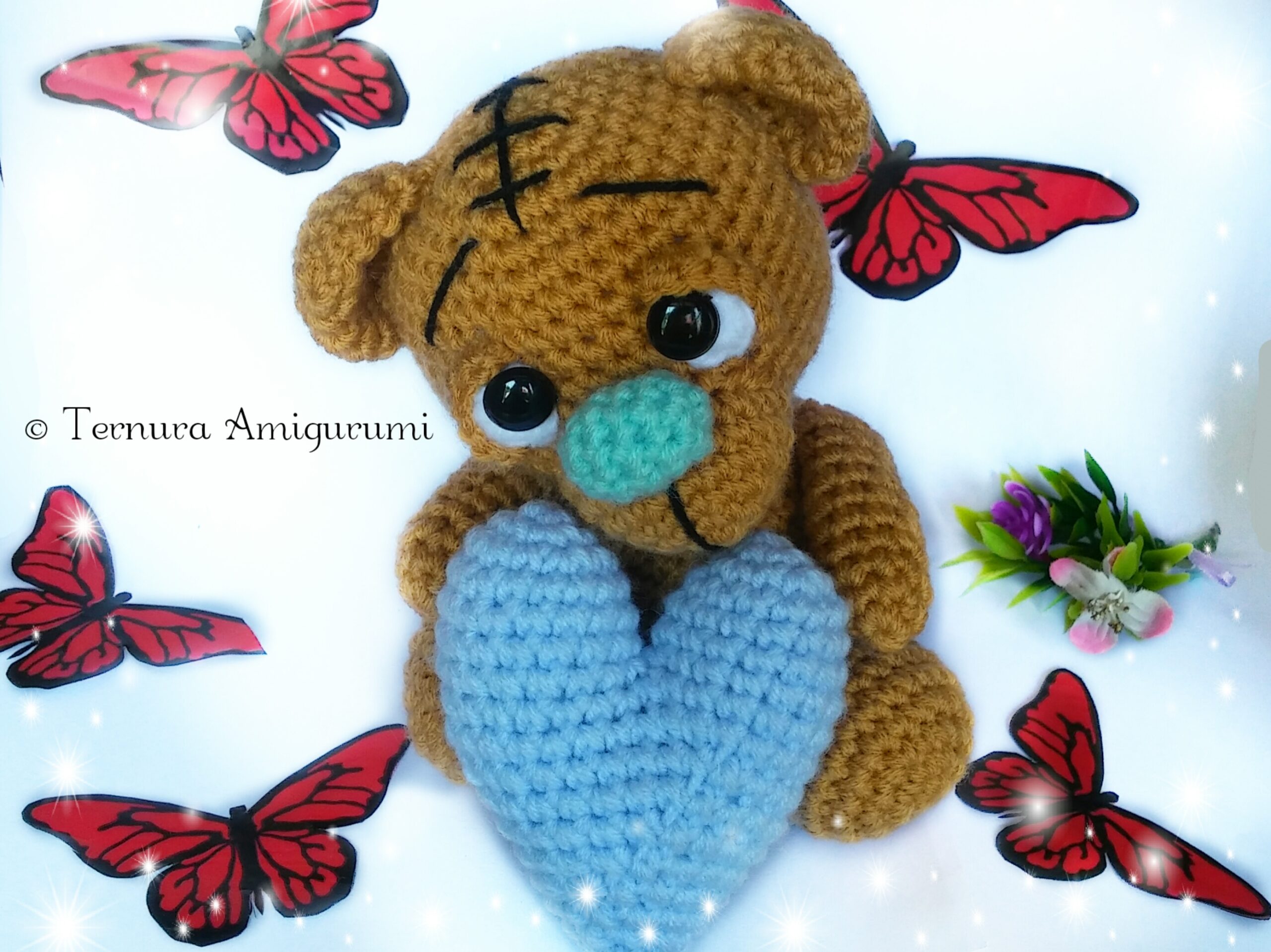 Crochet Valentine's Day Bear Pattern