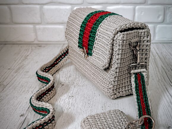 Crochet Bag with Stripes PDF Pattern