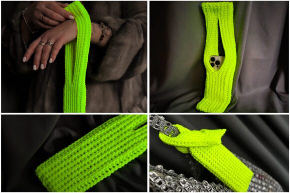 Crochet Phone Pocket Sock PDF Pattern