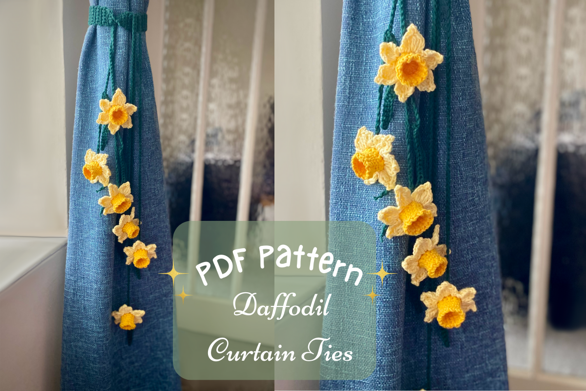 Daffodil Curtain Ties Crochet Pattern