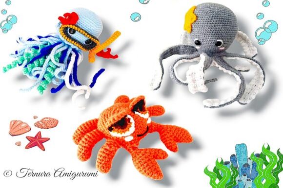 E-Book of Sea Animals Crochet Patterns