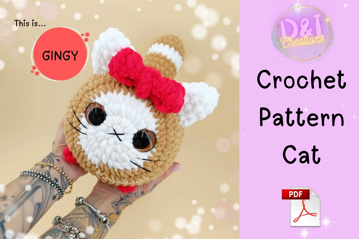 Gingerbread Cat Crochet Pattern