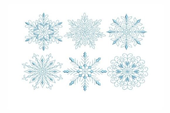 Snowflakes Embroidery Design