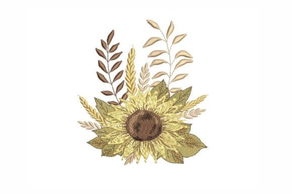 Sunflower 908 Embroidery Design