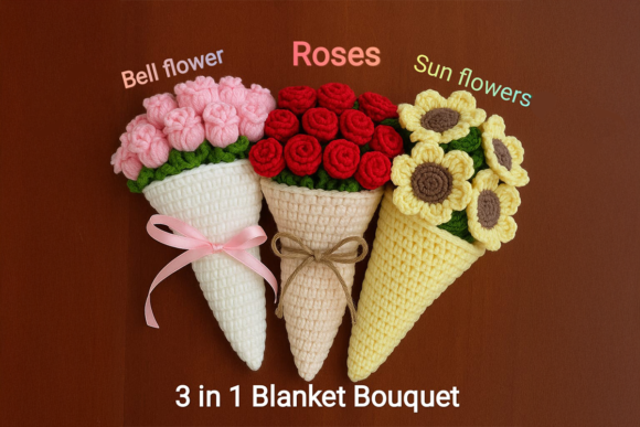 Blanket Bouquet Crochet Pattern Bundle