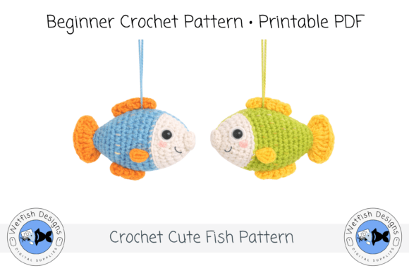 Cute Crochet Fish PDF Pattern