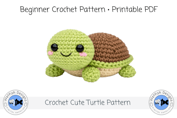 Cute Crochet Turtle PDF Pattern