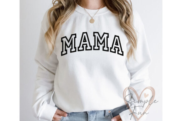 Mama Embroidery Design